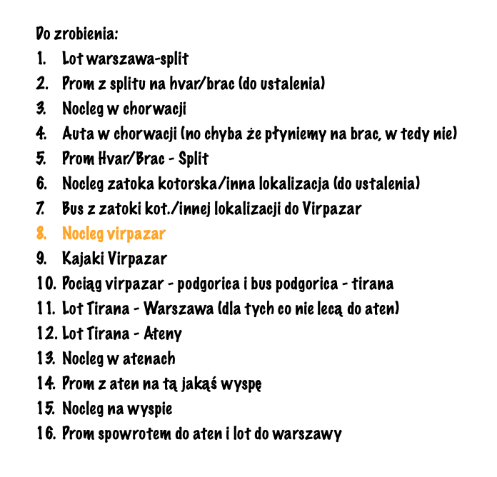 Do zrobienia